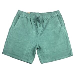 New Prana Canyon Camp Shorts Mens Size XXL ‎ 07 Green Corduroy Organic Cotton